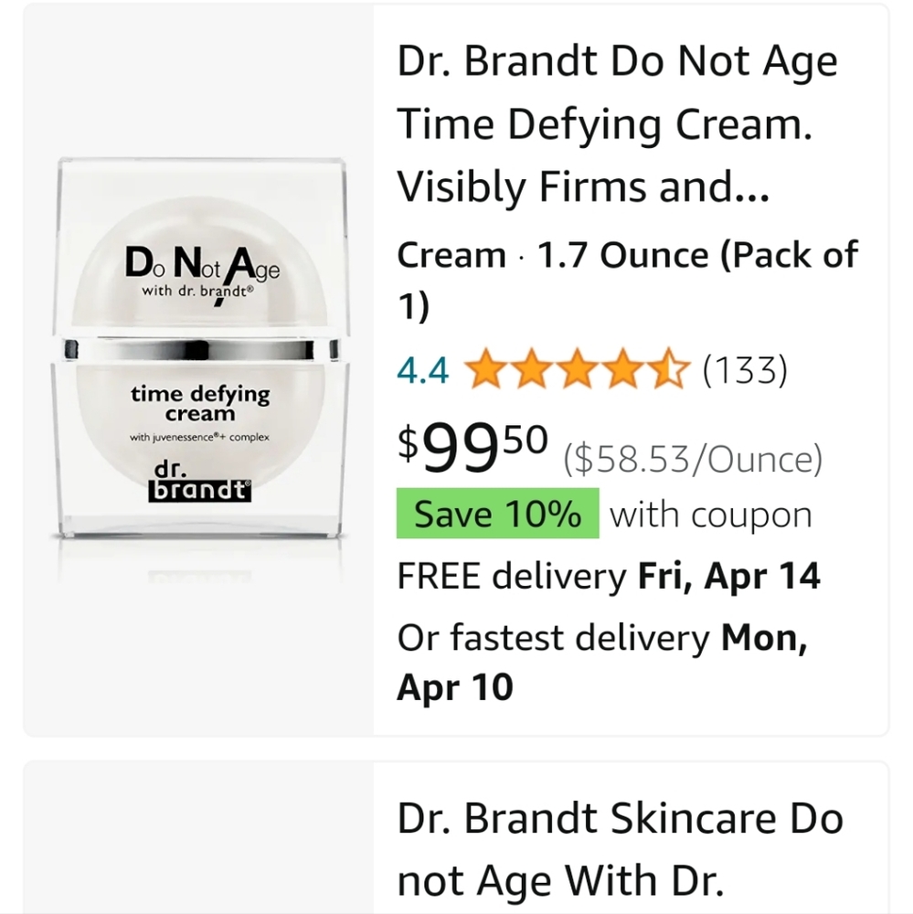 Do not age defying cream